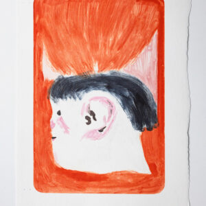 Nainen soihtu hattuna